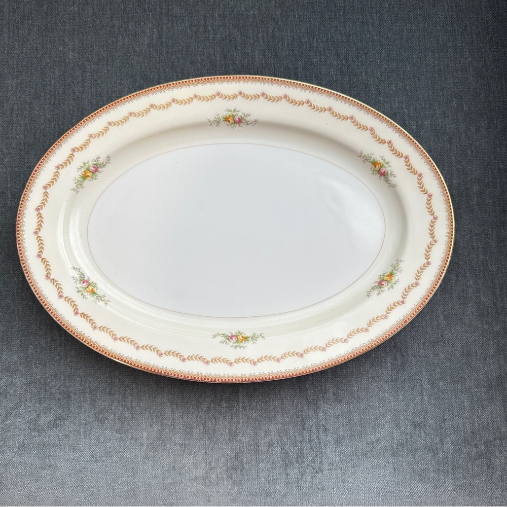 Meito China made in Japan Oval Serving Platter